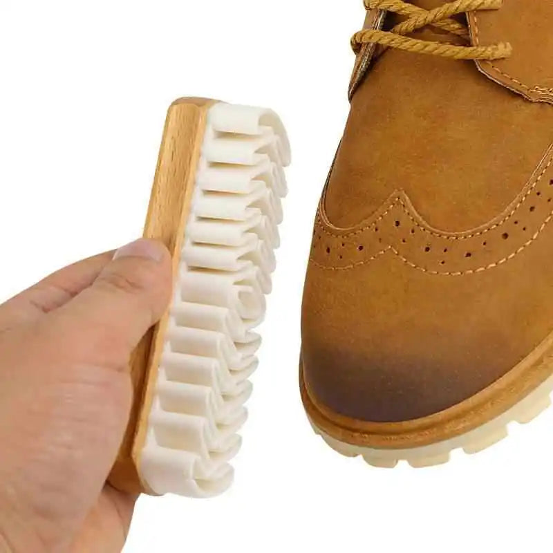 Suede leather shoe brush
